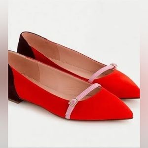 J. Crew Gwen pieced Mary Jane flats size 9